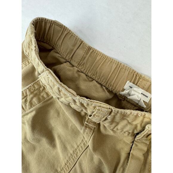 Aerie Khaki Shorts Distressed Chino Cargo Tan Pockets Sunshine - Size XS - Picture 7 of 10